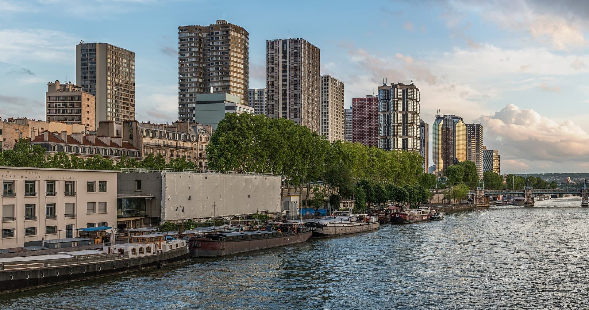La Seine depuis le pont de Bir-Hakeim